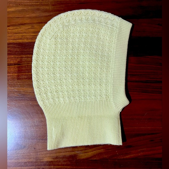 Aime Leon Dore Wavy Cashmere Hood Balaclava Sheisty Lemonade Yellow - Picture 1 of 6